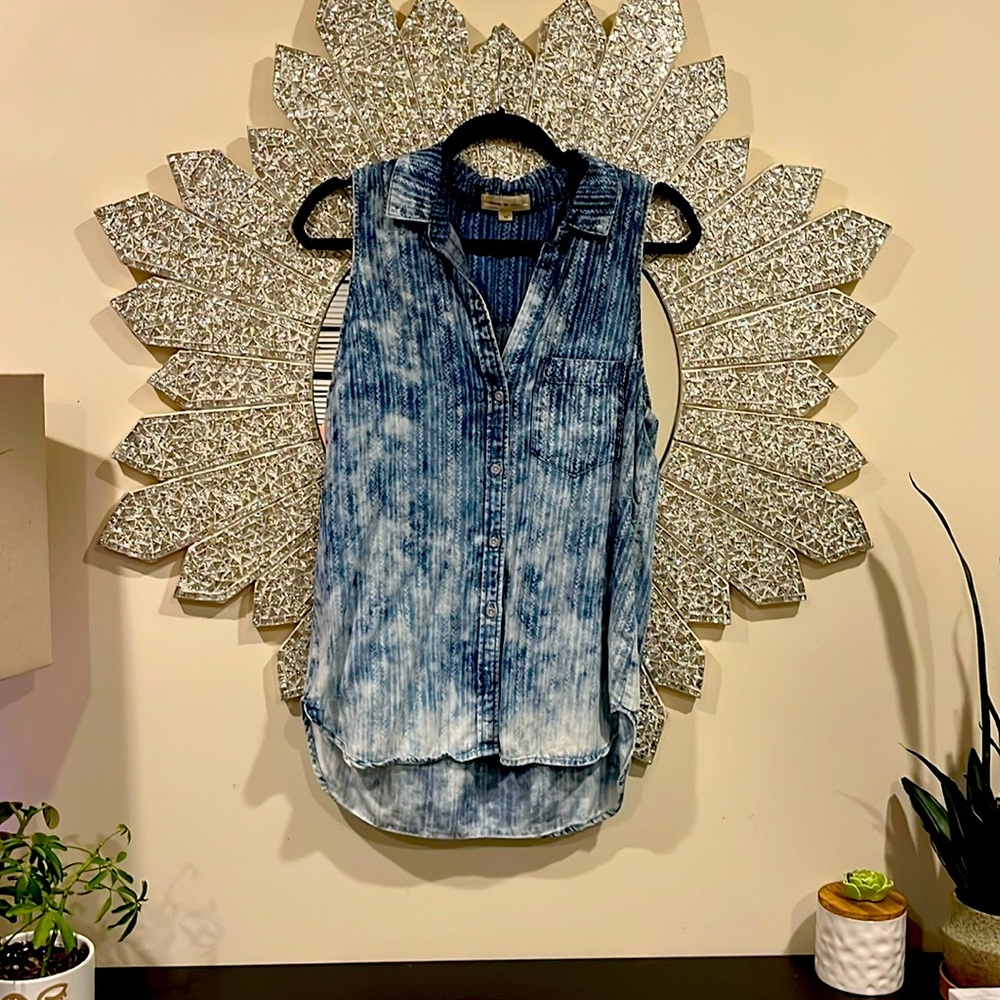 Cloth and Stone Denim Collar shirt